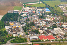 Sandwiesenstr industrial area in the district Sandwiese in Alsbach-Hähnlein in the state Hesse, Germany