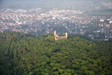Oblique view of Castle Auerbach in the district Auerbach in Bensheim in the state Hesse, Germany