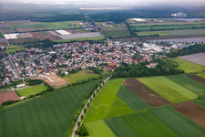 From the southeast in Lampertheim in the state Hesse, Germany