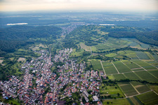 Aerial photograpy of District Obergrombach in Bruchsal in the state Baden-Wuerttemberg, Germany