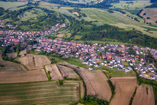 Aerial photograpy of District Oberöwisheim in Kraichtal in the state Baden-Wuerttemberg, Germany
