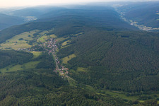 District Langenthal in Hirschhorn in the state Hesse, Germany from above