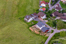 Bird's eye view of District Brombach in Eberbach in the state Baden-Wuerttemberg, Germany
