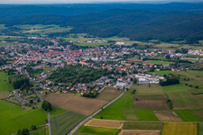Aerial photograpy of District Beerfelden in Oberzent in the state Hesse, Germany