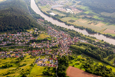 River banks of the Main in Laudenbach in the state Bavaria, Germany