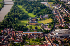 Castle park of Châteauform Castle Löwenstein in Kleinheubach in the state Bavaria, Germany