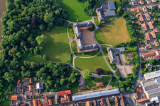 Castle park with winery Prince Löwenstein, Châteauform' Castle Löwenstein in Kleinheubach in the state Bavaria, Germany