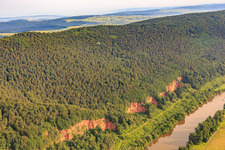 Buntsandstein quarries near Bürgstadt above the Main in the district Kirschfurt in Collenberg in the state Bavaria, Germany