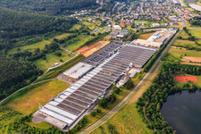Oblique view of Rauch Furniture Works GmbH in Freudenberg in the state Baden-Wuerttemberg, Germany