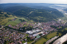 Aerial photograpy of District Fechenbach in Collenberg in the state Bavaria, Germany