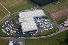 Hymer motorhomes in the district Bettingen in Wertheim in the state Baden-Wuerttemberg, Germany