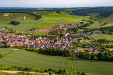 District Dertingen in Wertheim in the state Baden-Wuerttemberg, Germany out of the air
