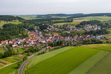 From the south in the district Wüstenzell in Holzkirchen in the state Bavaria, Germany