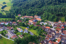 Oblique view of Benediktushof - Center for Meditation and Mindfulness Seminar and Conference Center GmbH in Holzkirchen in the state Bavaria, Germany