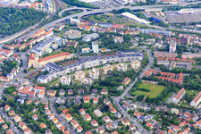 Mönchbergpark, Salvatorstrasse in the district Frauenland in Würzburg in the state Bavaria, Germany