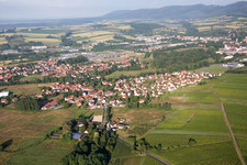 Drone recording of District Altenstadt in Wissembourg in the state Bas-Rhin, France