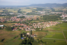 Drone image of District Altenstadt in Wissembourg in the state Bas-Rhin, France