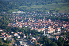 Aerial photograpy of Wissembourg in the state Bas-Rhin, France