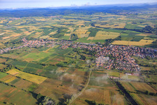 Village view on Viehstrich from the south in Steinfeld in the state Rhineland-Palatinate, Germany