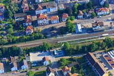 Georg-Todt-Straße x Bismarckstraße at the train station in Kandel in the state Rhineland-Palatinate, Germany