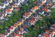 Waldstr in Kandel in the state Rhineland-Palatinate, Germany seen from above
