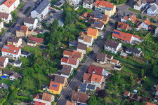 Waldstr in Kandel in the state Rhineland-Palatinate, Germany from the plane