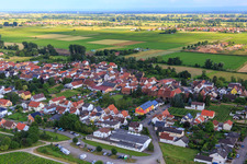 Aerial photograpy of Red Bone Dog School in the district Duttweiler in Neustadt an der Weinstraße in the state Rhineland-Palatinate, Germany