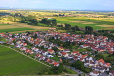 Aerial view of Eighteen Morning Path in the district Duttweiler in Neustadt an der Weinstraße in the state Rhineland-Palatinate, Germany