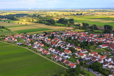 Aerial photograpy of Eighteen Morning Path in the district Duttweiler in Neustadt an der Weinstraße in the state Rhineland-Palatinate, Germany