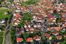 Aerial photograpy of In Tränkweg in Venningen in the state Rhineland-Palatinate, Germany