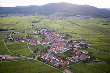 Village - view on the edge of wine yards in Flemlingen in the state Rhineland-Palatinate, Germany