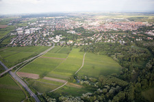 Landau in der Pfalz in the state Rhineland-Palatinate, Germany out of the air