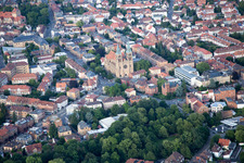Drone image of Landau in der Pfalz in the state Rhineland-Palatinate, Germany
