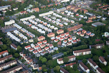 Landau in der Pfalz in the state Rhineland-Palatinate, Germany from the drone perspective