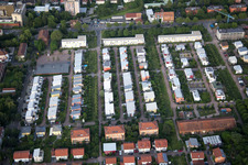 Landau in der Pfalz in the state Rhineland-Palatinate, Germany seen from a drone