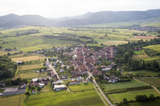 Aerial view of District Heuchelheim in Heuchelheim-Klingen in the state Rhineland-Palatinate, Germany