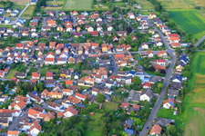 Aerial view of In the Leisengarten in Minfeld in the state Rhineland-Palatinate, Germany