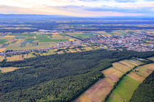 Saarstr from the south in Kandel in the state Rhineland-Palatinate, Germany