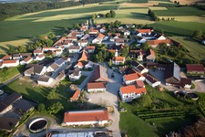 Aerial photograpy of District Oberframmering in Landau an der Isar in the state Bavaria, Germany