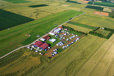 Airport Dingolfing in the district Höll in Dingolfing in the state Bavaria, Germany out of the air
