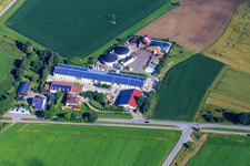 Commercial area in Geiselhöring in the state Bavaria, Germany