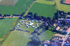 Tent camp in the district Sallach in Geiselhöring in the state Bavaria, Germany