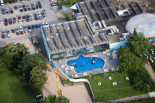 Miramar in the district Lützelsachsen in Weinheim in the state Baden-Wuerttemberg, Germany from above