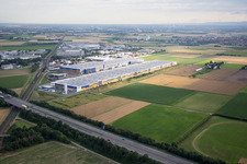 Industrial estate and company settlement on A5 be4work GmbH in Heddesheim in the state Baden-Wurttemberg, Germany