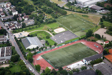 Oblique view of Dossenheim in the state Baden-Wuerttemberg, Germany