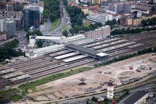 Main station in the district Weststadt in Heidelberg in the state Baden-Wuerttemberg, Germany