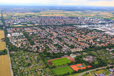 Steinhofweg from the east in the district Pfaffengrund in Heidelberg in the state Baden-Wuerttemberg, Germany
