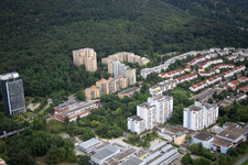 HD-Emmertsgrund in the district Emmertsgrund in Heidelberg in the state Baden-Wuerttemberg, Germany from above