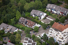 Aerial photograpy of Bothestr in the district Emmertsgrund in Heidelberg in the state Baden-Wuerttemberg, Germany