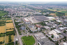 Technical facilities in the industrial area Eternit factory in the district Leimen in Heidelberg in the state Baden-Wurttemberg, Germany